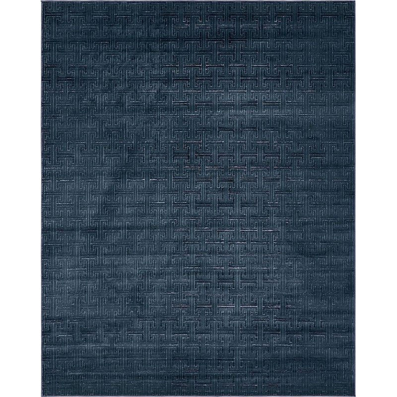 Abstract Indoor / Outdoor Rug, Rectangle 9' x 12'