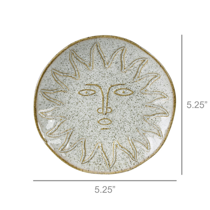 Plateau en céramique Sun Face