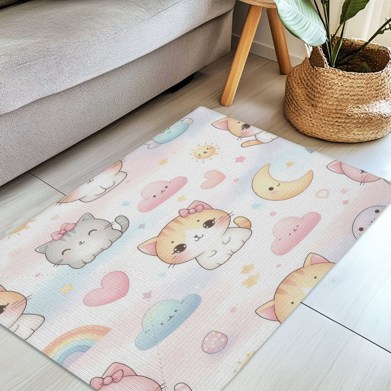 Tapis tressé Fluffy Paws, Rectangulaire 3 pi x 5 pi
