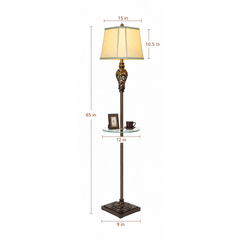 Lampe sur pied rustique