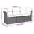 Vidaxl Garden Sofa Set Black, Cream White