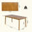 7 Pieces Patio Dining Set, One Rectangular Dining Table and Six Armchairs for Outdoor