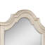 Miroir de commode Maia 43 x 46 avec plateau courbé, peuplier et chêne, blanc antique