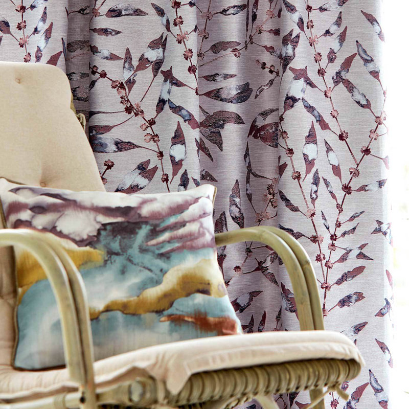 Chaconia Fabric, Indigo/Seaspray