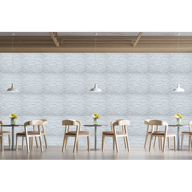 Panneau mural 3D blanc 19,7 po x 19,7 po Falkirk Ross (paquet de 10)