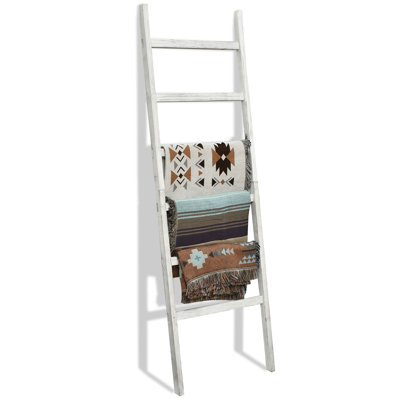 Gracie Oaks 6.4ft Wooden Blanket Ladder,24in Wide