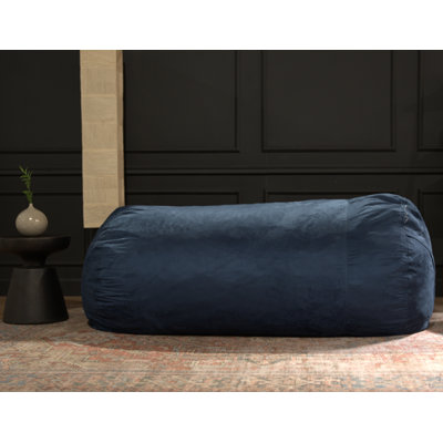 Fauteuil à billes cylindrique en suède de 6,5 pieds