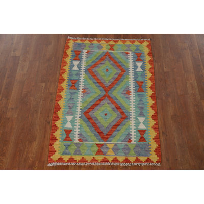 South Western Kilim Oriental Accent Rug 3x4