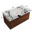 Meuble-lavabo mural simple en noyer de 91 cm (36 po) avec lavabo en céramique, plateau veiné et tiroir-1746408066