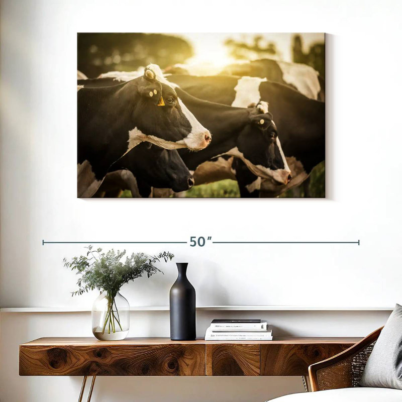 Brampt Holsteins Cows, 26" H x 39" W
