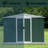 Outdoor Storage Shed 8Ftx6Ft, Green, Apex Roof, Aluminum Frame, Sliding Door-119290793-119290797