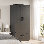 Armoire-penderie en bois d'ingénierie à 2 portes et 1 tiroir Wpfurniture