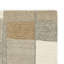 Tapis 8 x 10 Teon, motif géométrique tissé à la main, laine gris taupe