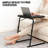 Krystell 22" Sled Base Tilting TV Tray Table, Flip Top Indoor Outdoor Dining Desk for Picnic Garden-1907116766