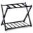 Folding Luggage Rack with Shelf Travel Suitcase