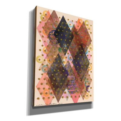 «Inked Triangles I» par Nikki Galapon - impression sur toile tendue