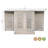 Expandable Solid Wood Bar Cabinet with Stemware & Bottle Storage-1167949945