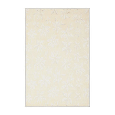 Tapis de zone crème contemporaine