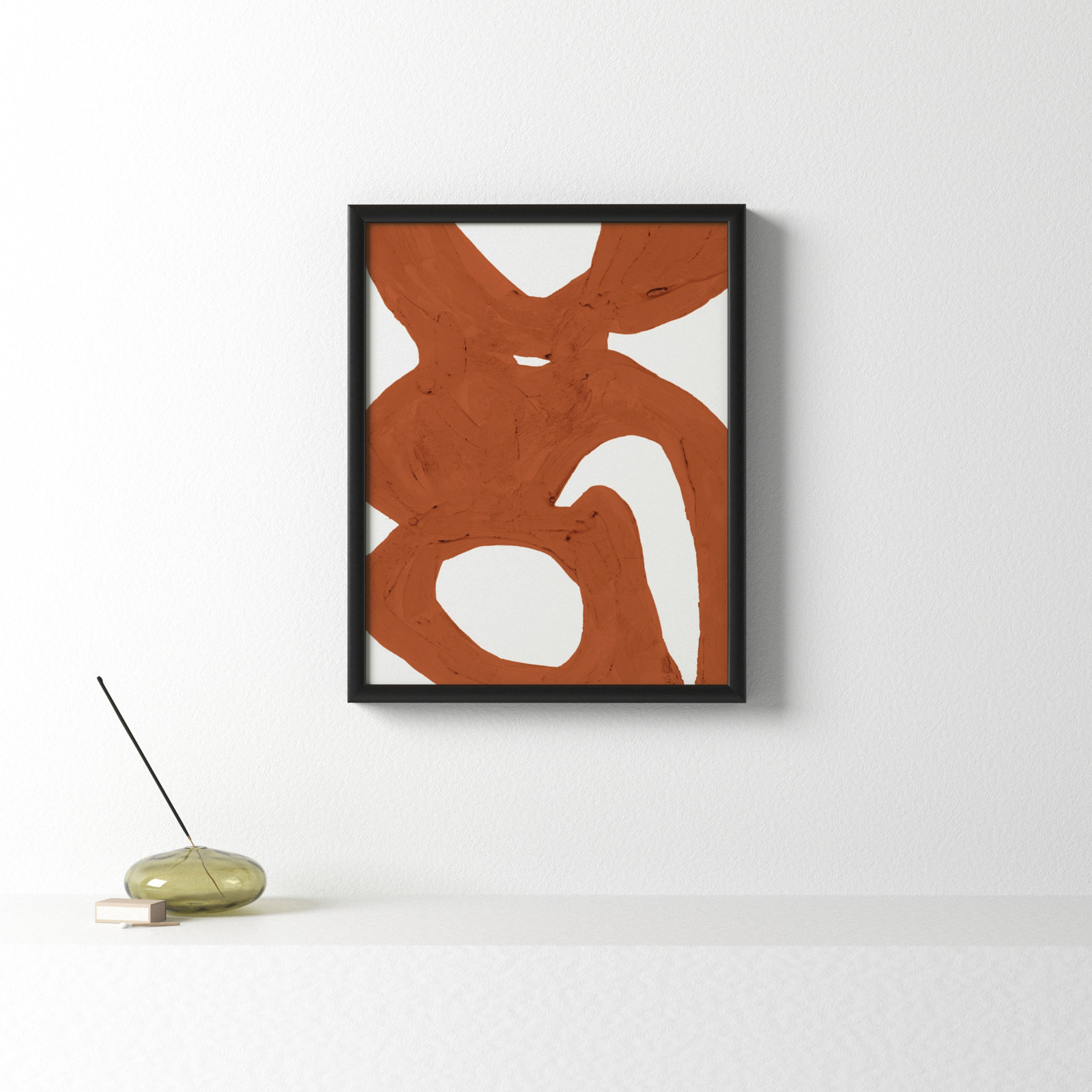 Copper Harmony 1 by Andrea Stokes, Black Framed, 20" H x 16" W x 1.25" D
