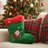 Lighted Green Stocking Christmas Pillow
