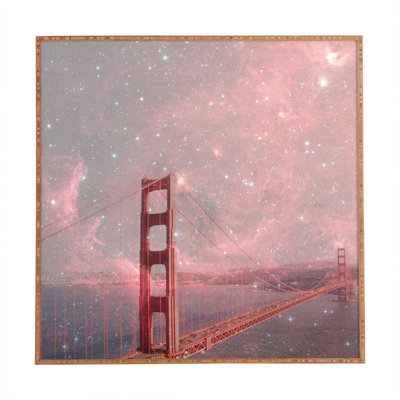 Stardust Covering San Francisco by Bianca Green - Single Picture Frame Graphic Art on Wood