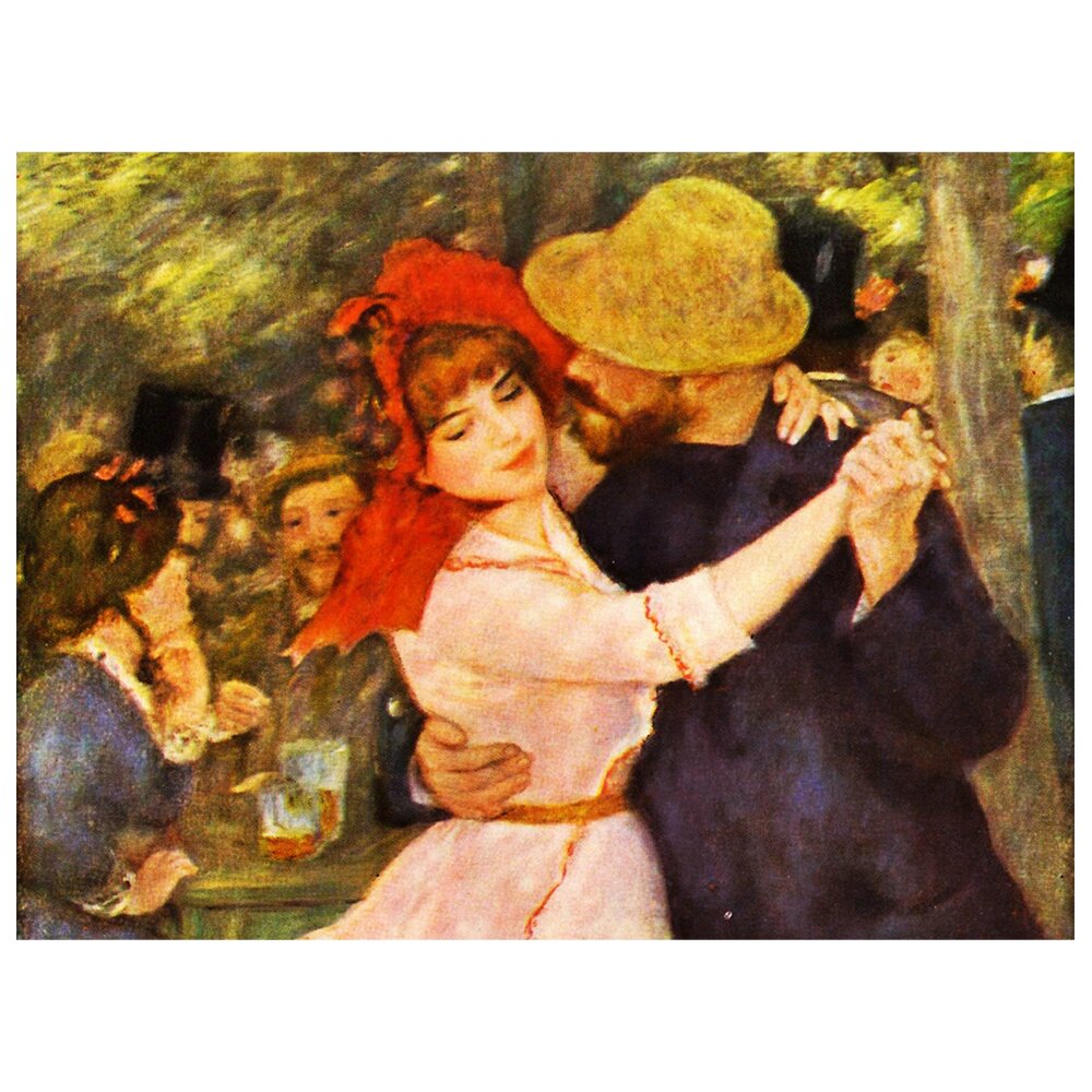 Leinwandbild Tanz bei Bougival (insbesondere) von Pierre-Auguste Renoir