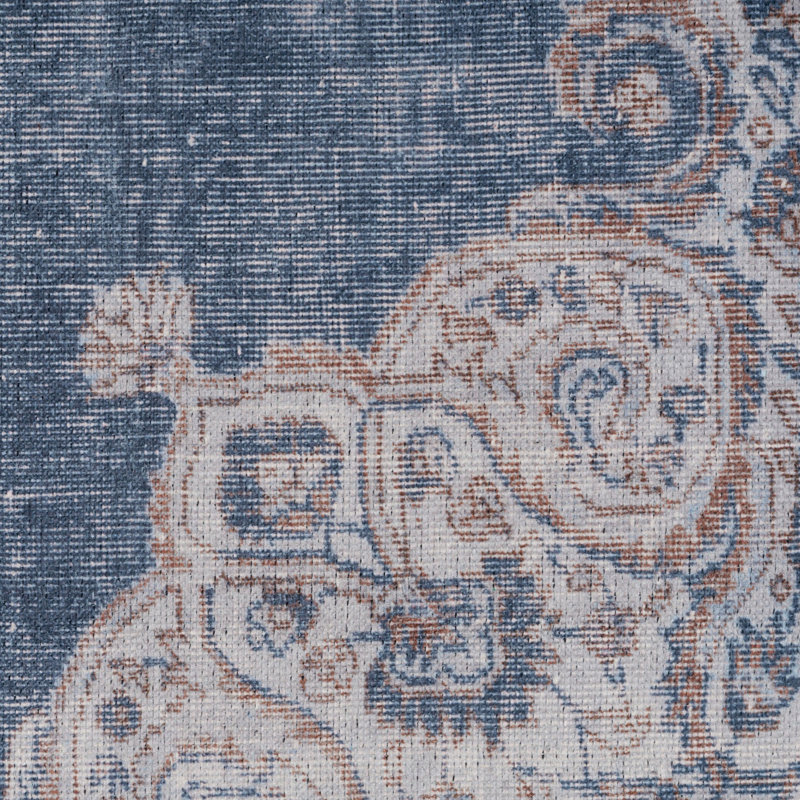 Runner Calynn Oriental Cotton Area Rug, Rectangle 190cm x 280cm