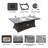Rectangular 6 - Person 70.87'' Long Fire Pit Table Dining Set With Cushions-1858732806