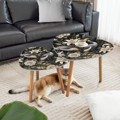 Ensemble de 2 tables basses gigognes Triangle