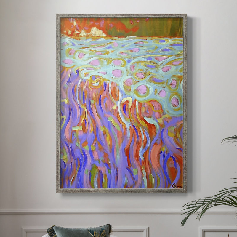 ABSTRACT Series DCC III, reproduction encadrée - bois massif, H 15 po x l 12 po