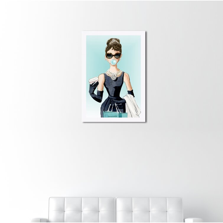 Louis Vuitton Art print “Glam Spa Star” Audrey Hepburn 16x24 Framed Oliver  Gal