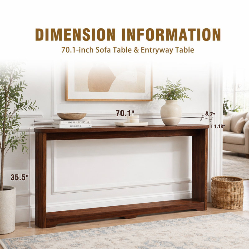 Console 70,1 po, Walnut