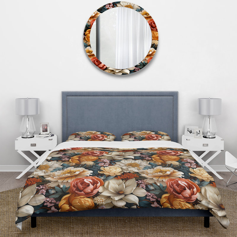 Ensemble de housse de couette Art Nouveau, Housse de couette pour très grand lit et 2 très