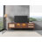 Modern TV Stand With App-Controlled LED Lights, Rattan Design, And Smart Storage For Tvs Up To 80 Inches