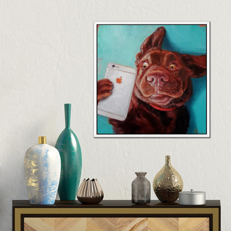 Lucia Heffernan - Print on Canvas, White Floater Framed, 45.72 cm H x 45.72 cm W x 4.445 cm W