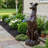 Durable Weather-Resistant Greyhound Garden Statue No Assembly Required