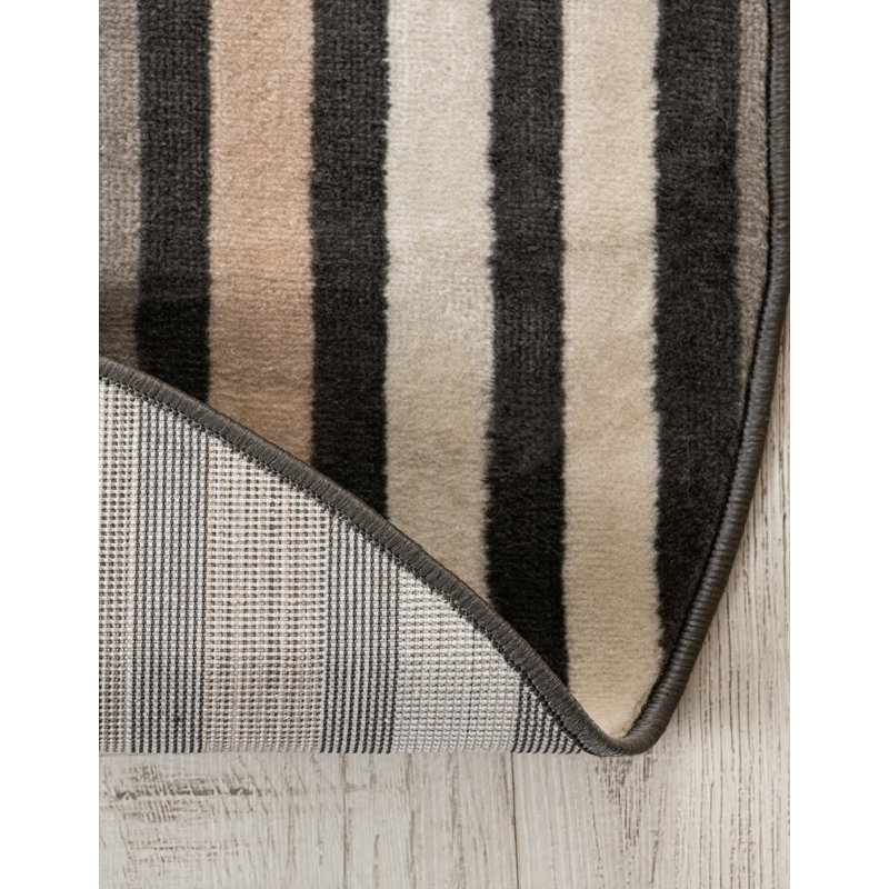 Geometric Area Rug, Round 94 cm