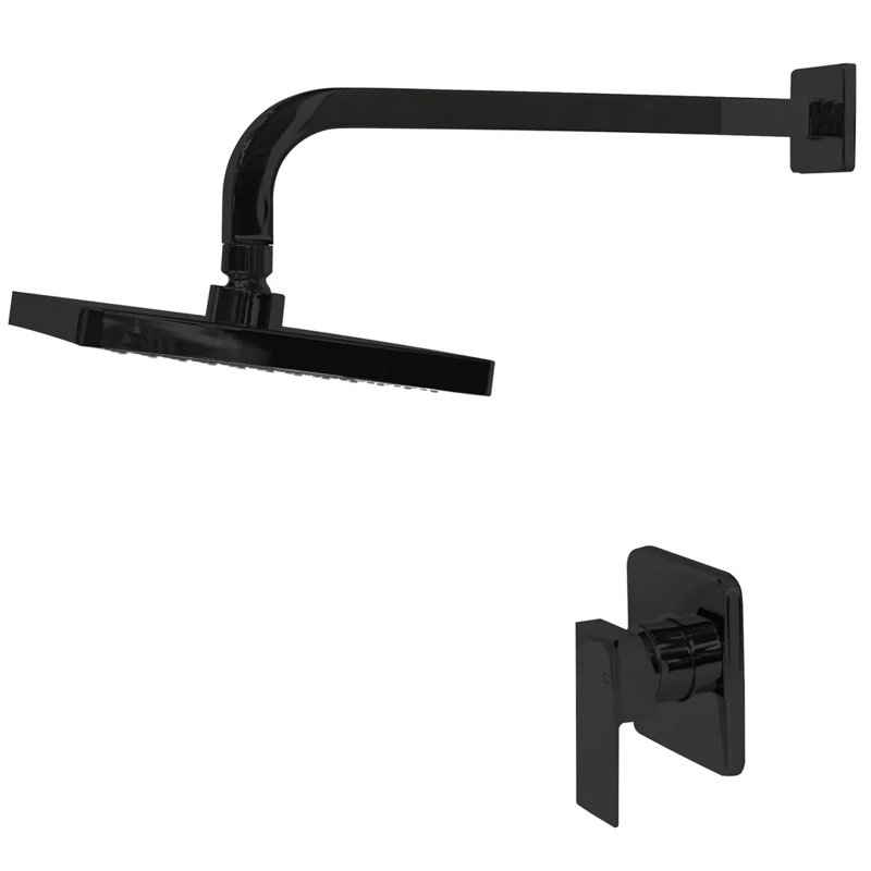 Complete Shower System, Matte Black