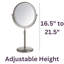 Miroir de maquillage grossissant 9 po Kegler-799628617