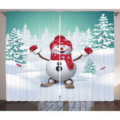 Semi-Sheer Rod Pocket Curtain Panels