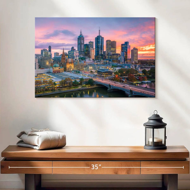 Siréci, crépuscule de Melbourne, H 16 po x l 24 po