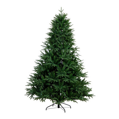 Pre-Lit Artificial Edmonton Fir Light Show Memory Shape Christmas Tree