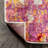 Lasley Contemporary POP Modern Abstract Pink/Orange Rug-483038299