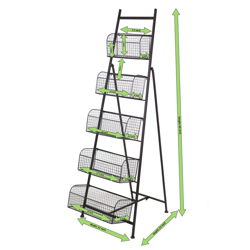 Support de rangement H 66 po x l 23 po x P 2,2 po Adejinmi