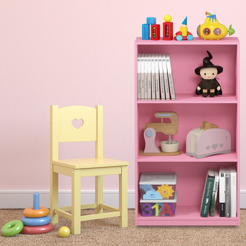 Barhorst 100.3cm H x 55.2cm W Standard Bookcase, Pink