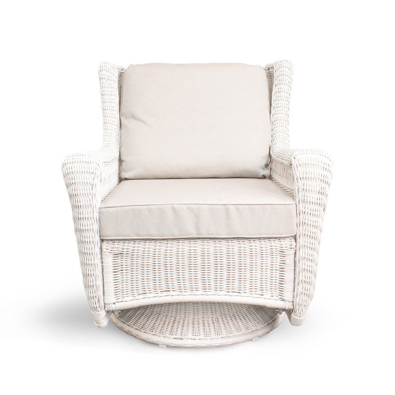 Chaise pivotante d'extérieur en osier Park Meadow