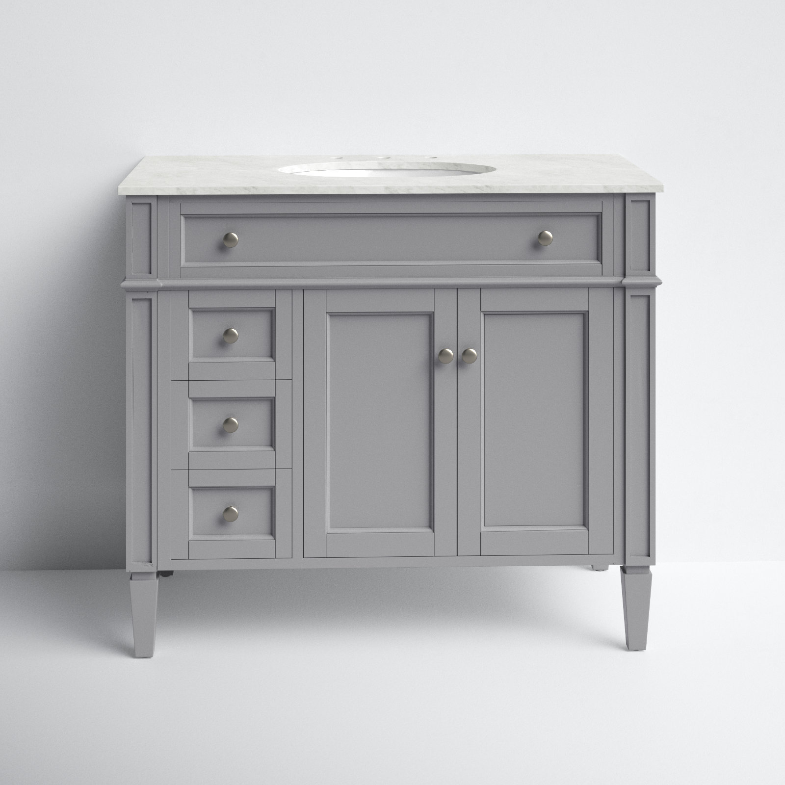 Rivers 40'' Single Bathroom Vanity, Gray