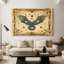 Aigle antique dans un cadre - Toile tendue avec châssis - Prêt à accrocher-844025578