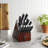 HENCKELS Graphite 14-Piece Self-Sharpening Block Set - Brown
