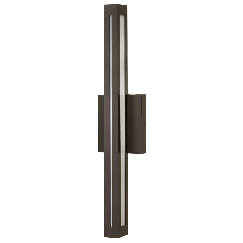 Vereen 2-Light Outdoor Bulkhead Light with Motion Sensor, Bronze